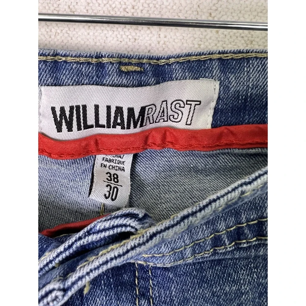 William Rast Manhattan Slim Men's Blue Denim Jeans 38x30‎ ✅